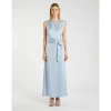 MARELLA Blue Silky Dress