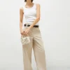 MARELLA Cream Cotton Trousers
