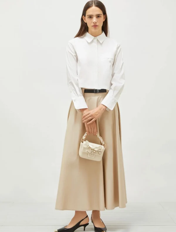 MARELLA Cream Long Skirt