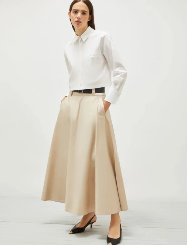 MARELLA Cream Long Skirt