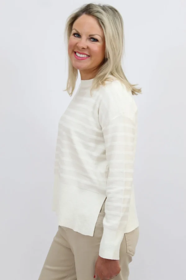 MARELLA Cream Stripe Sweater