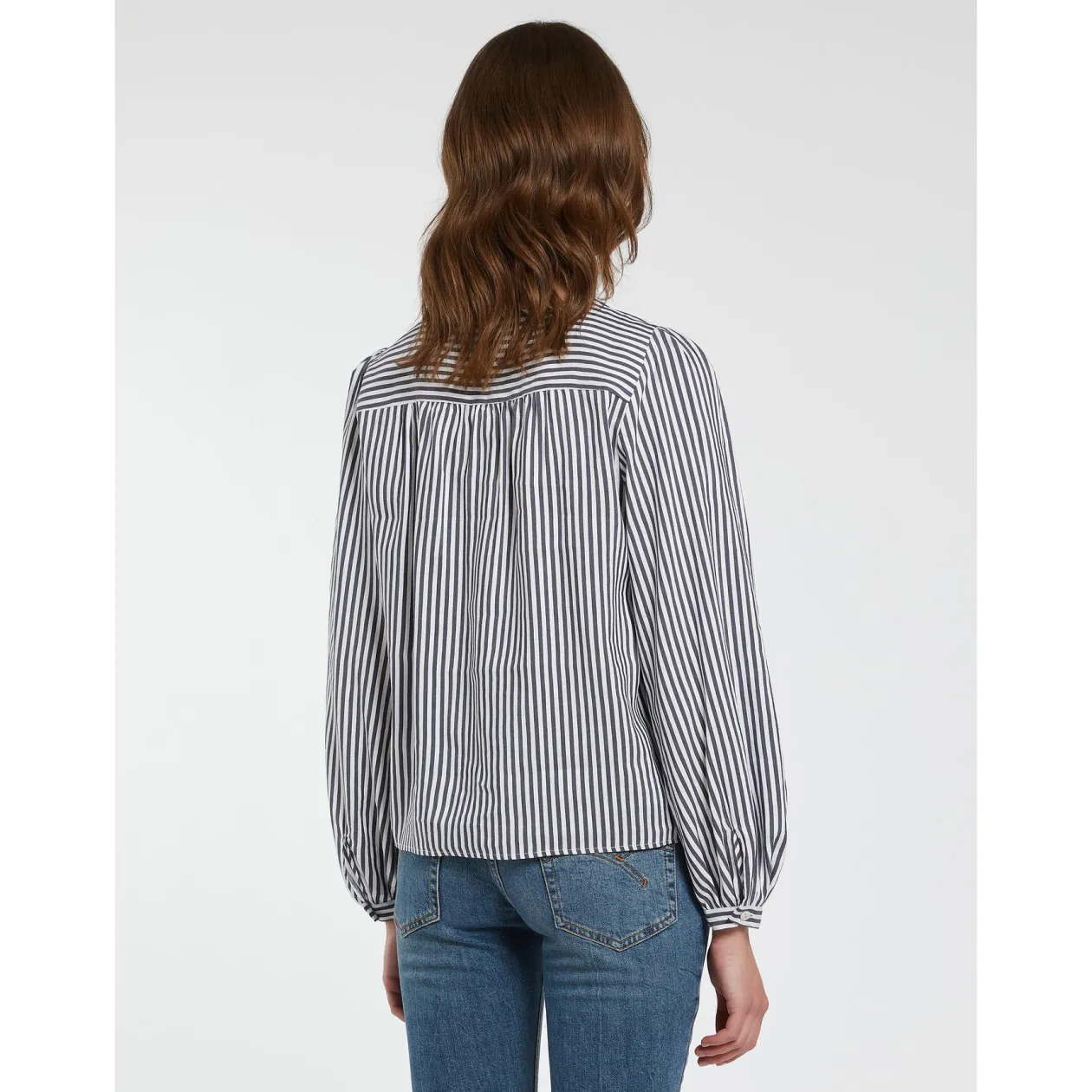 marella_navy_pinstripe_bl_1.webp MARELLA Navy Pinstripe Blouse