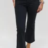 MARELLA Navy Short Flared Jeans