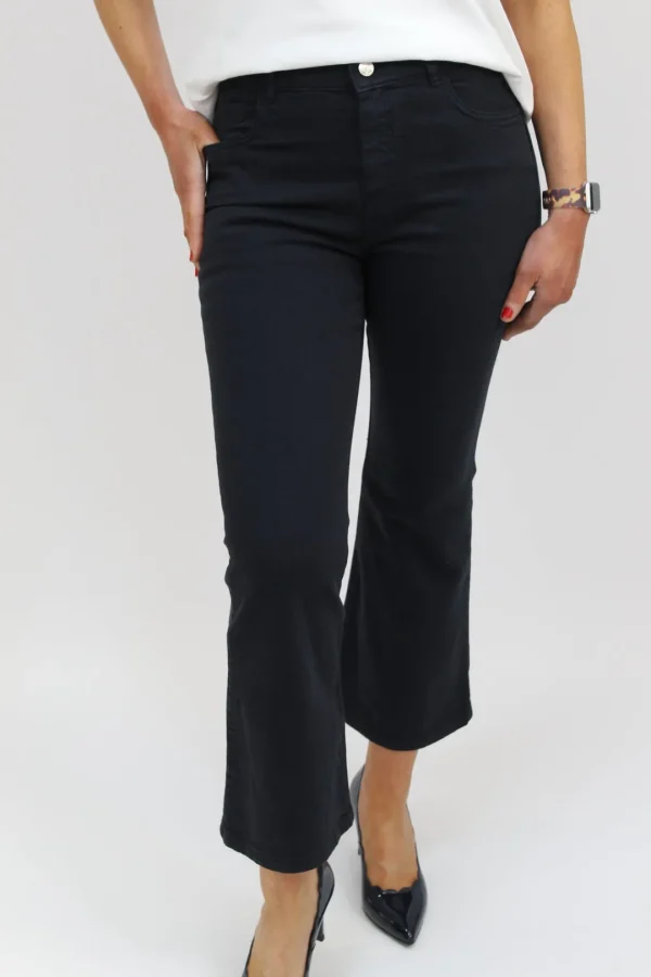MARELLA Navy Short Flared Jeans