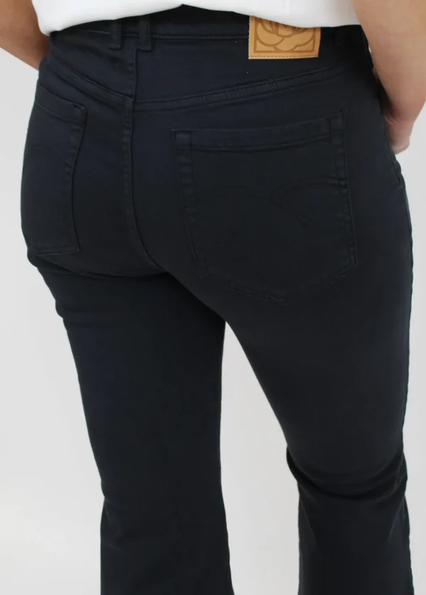 MARELLA Navy Short Flared Jeans