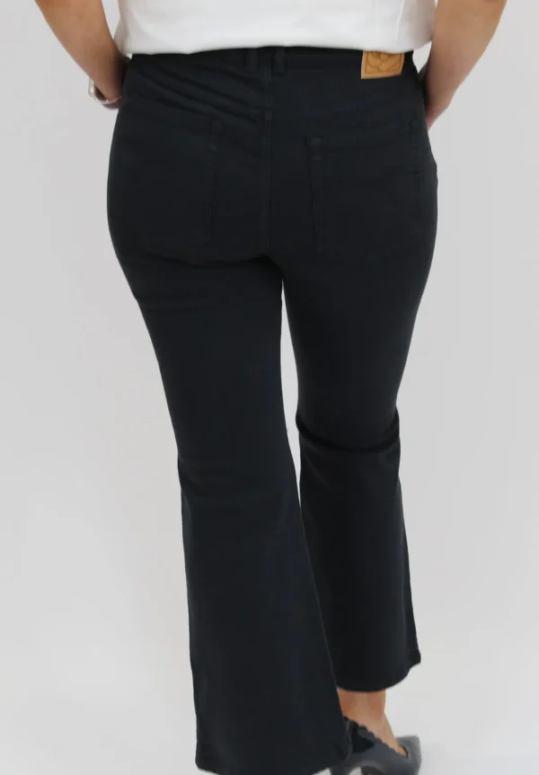 MARELLA Navy Short Flared Jeans