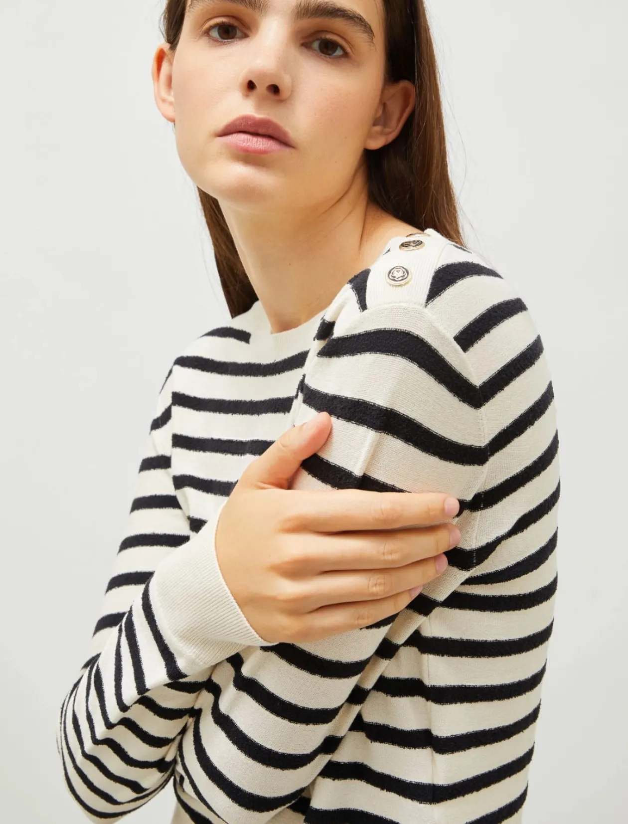marella_navy_stripe_sweat_1.webp MARELLA Navy Stripe Sweater