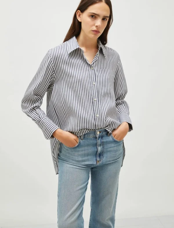 MARELLA Navy Striped Shirt