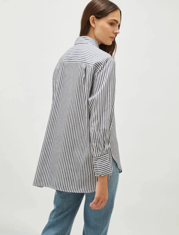 MARELLA Navy Striped Shirt