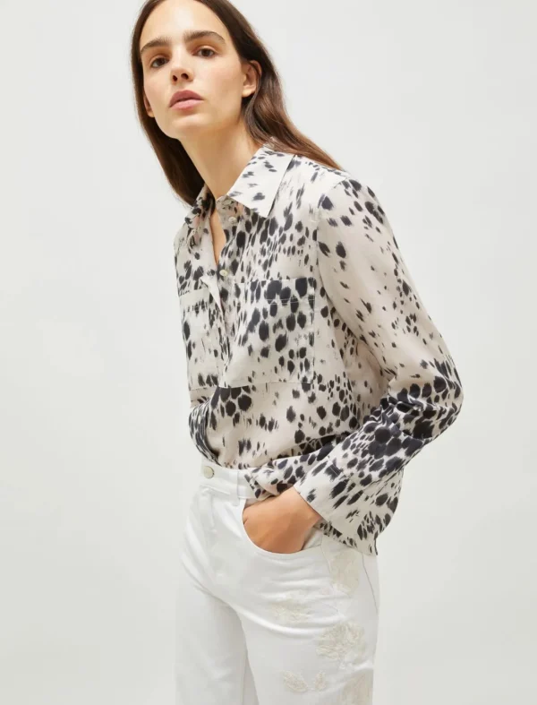 MARELLA Printed Muslin Shirt - Wool White