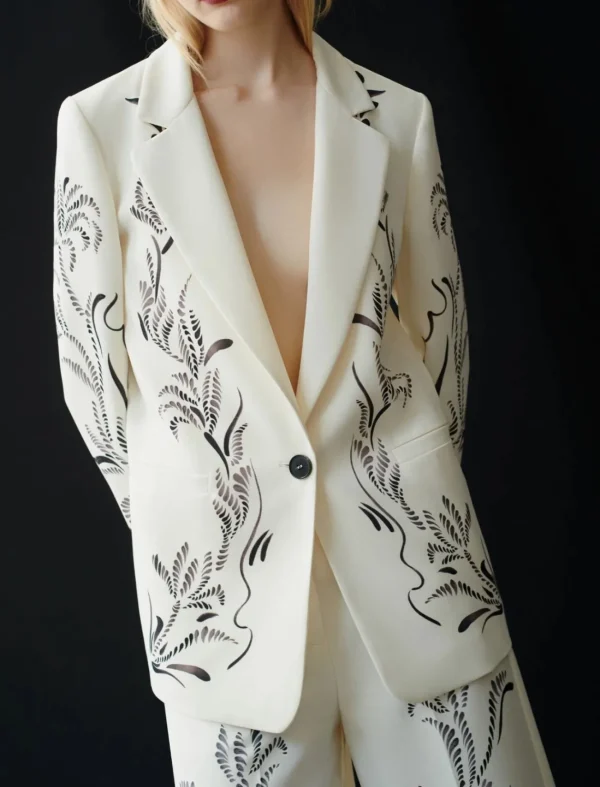 MARELLA Printed Satin Blazer