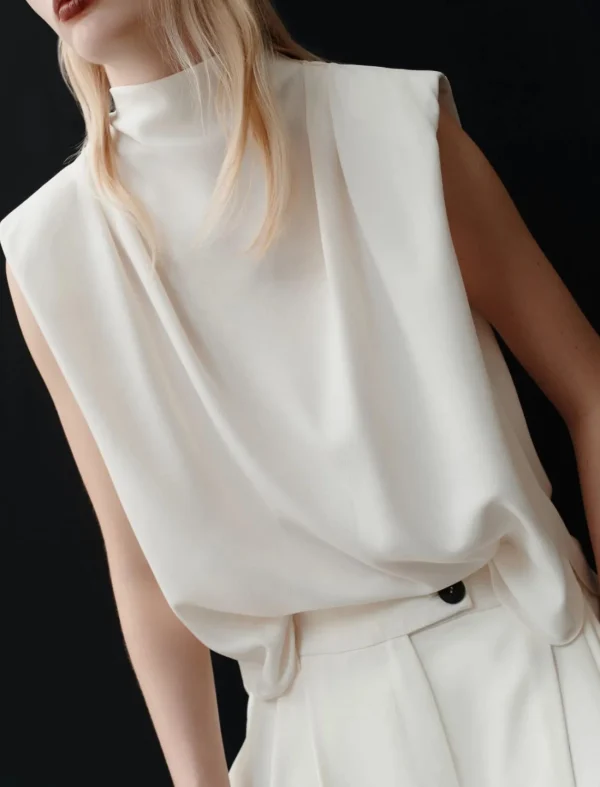 MARELLA Sleeveless Satin Blouse