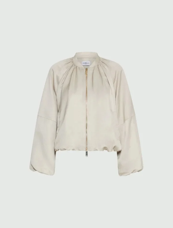 MARELLA Viscose Linen Bomber Jacket
