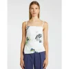 MARELLA White Abstract Vest Top