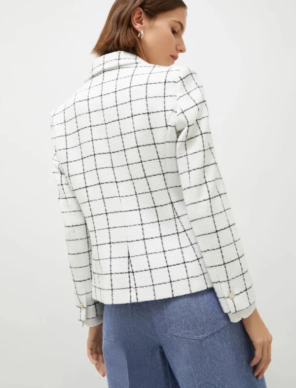 MARELLA White Check Blazer