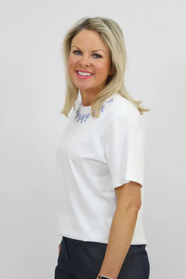 MARELLA White Embroidered T shirt