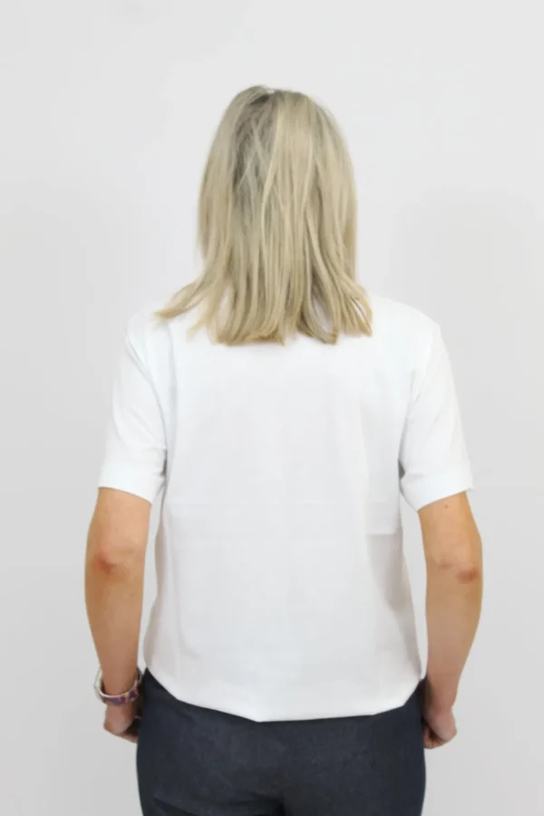 MARELLA White Embroidered T shirt