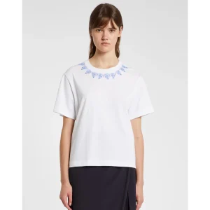 MARELLA White Embroidered T shirt