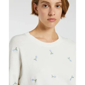 MARELLA White Flower Print Sweater