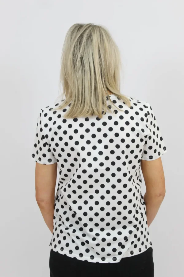 MARELLA White Pokka Dot T-shirt