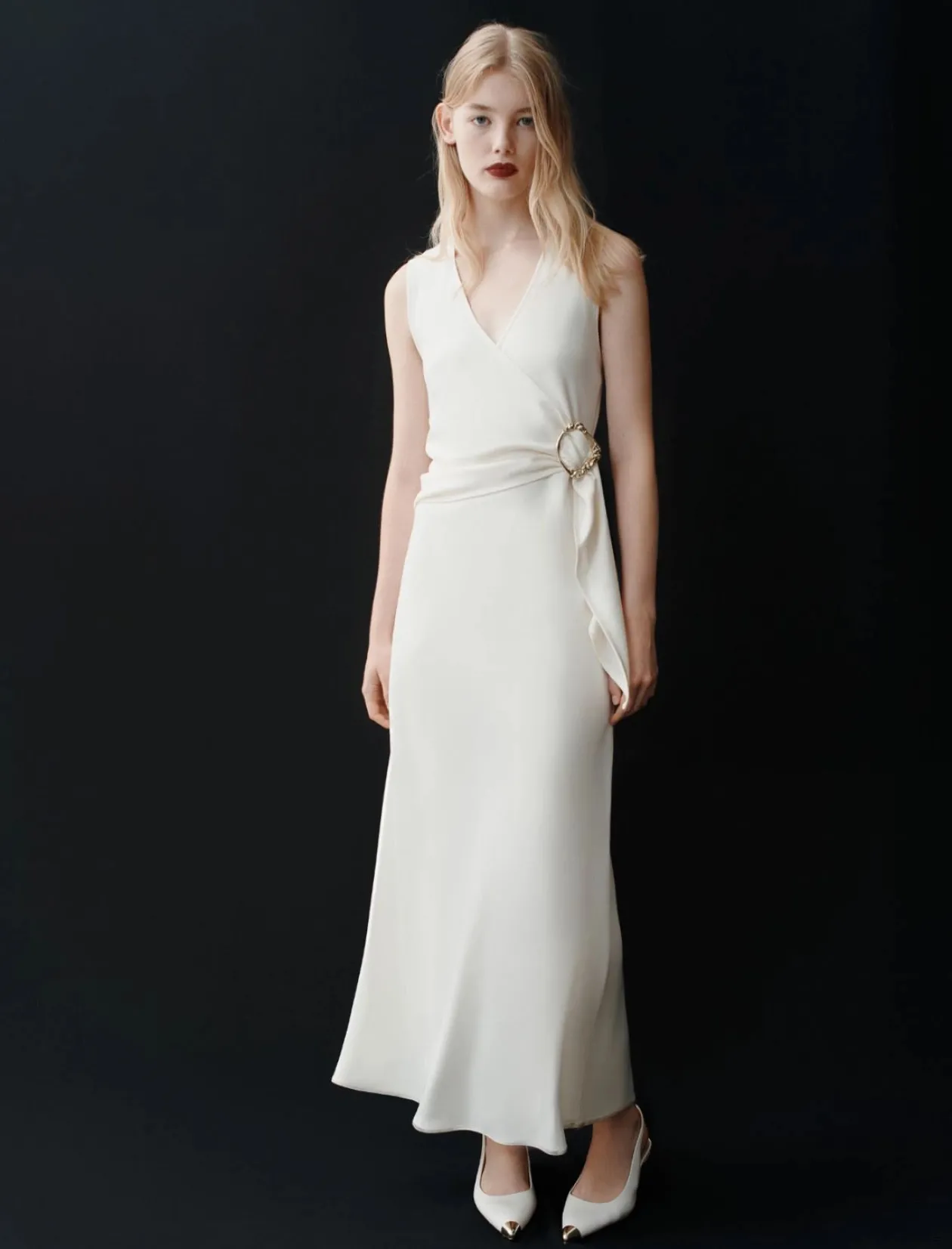 marella_white_satin_dress_0.webp MARELLA White Satin Dress