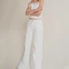 MARELLA Wide Leg White Jeans