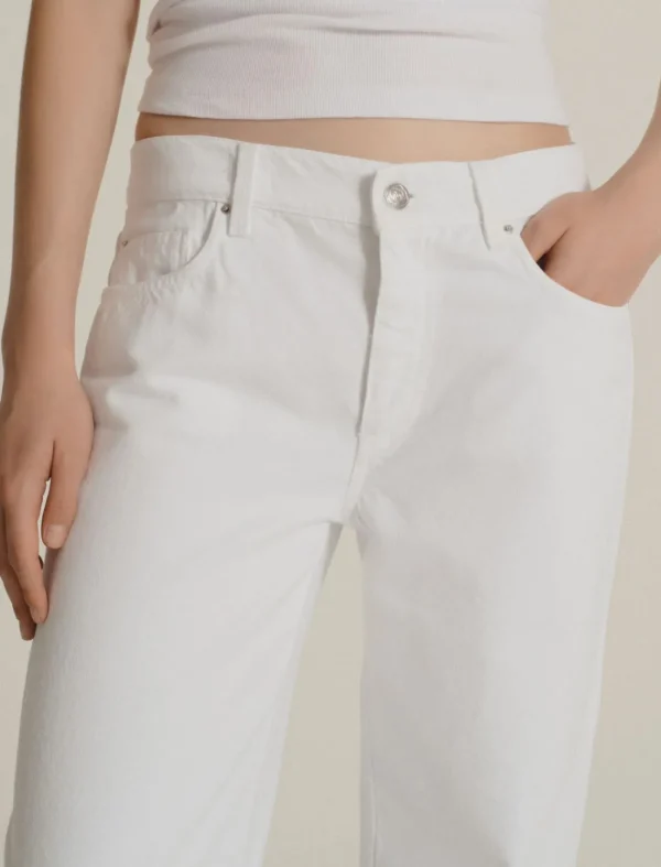 MARELLA Wide Leg White Jeans