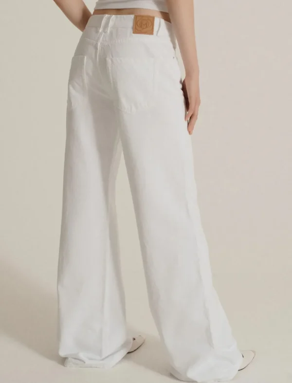 MARELLA Wide Leg White Jeans