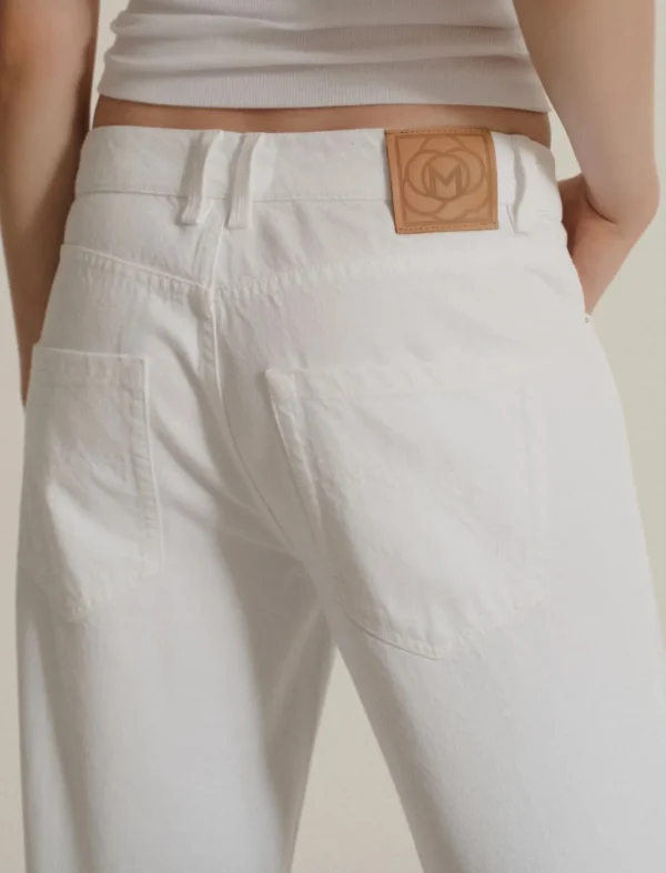 MARELLA Wide Leg White Jeans