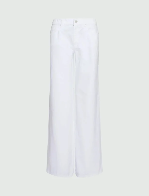 MARELLA Wide Leg White Jeans