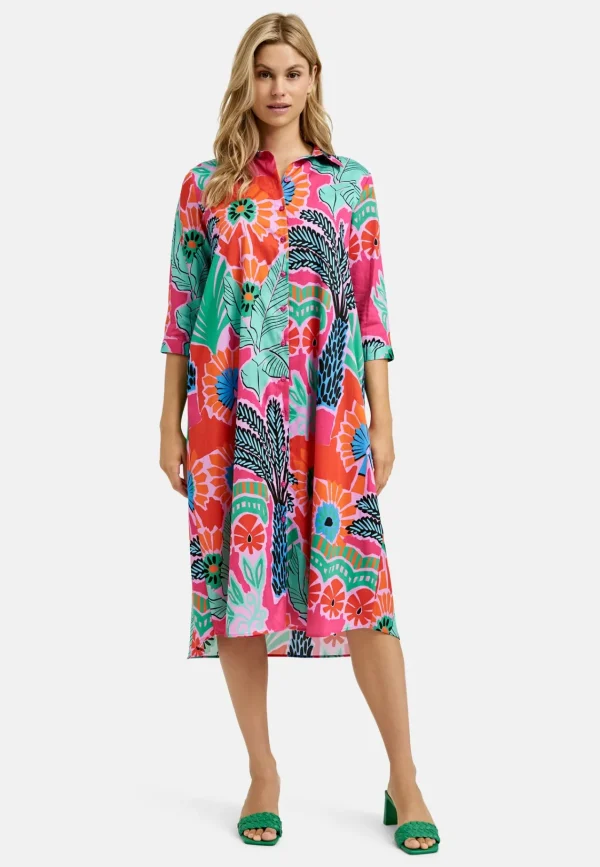 MILANO Multi-colour Midi-Dress