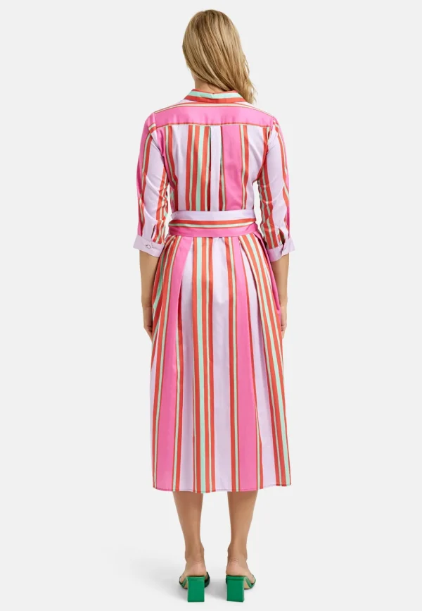 MILANO Pink Stripe Dress