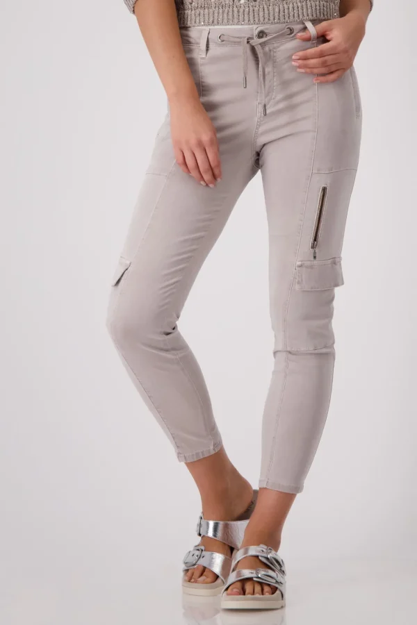 MONARI Beige Cargo trousers