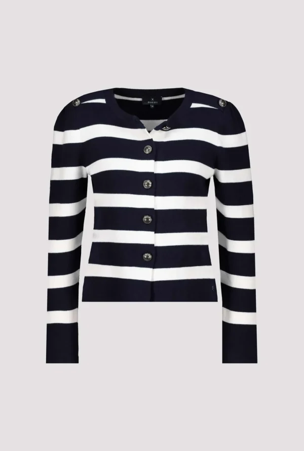 MONARI Navy & White Stripe Jacket