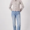 MONARI Washed Grey Denim Jacket