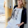 MONARI White T-shirt With Design