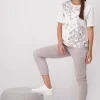 MONARI White T-shirt With Butterflies