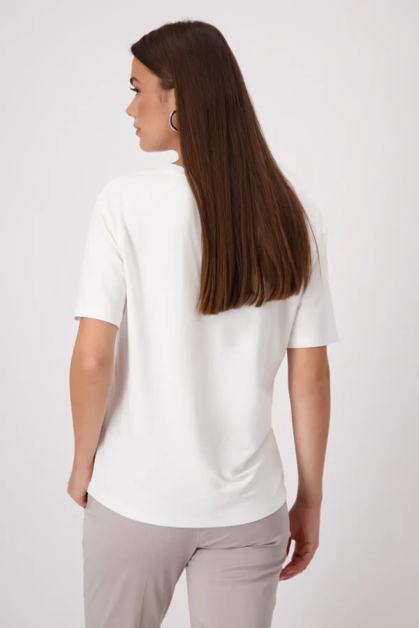 MONARI White T-shirt With Butterflies