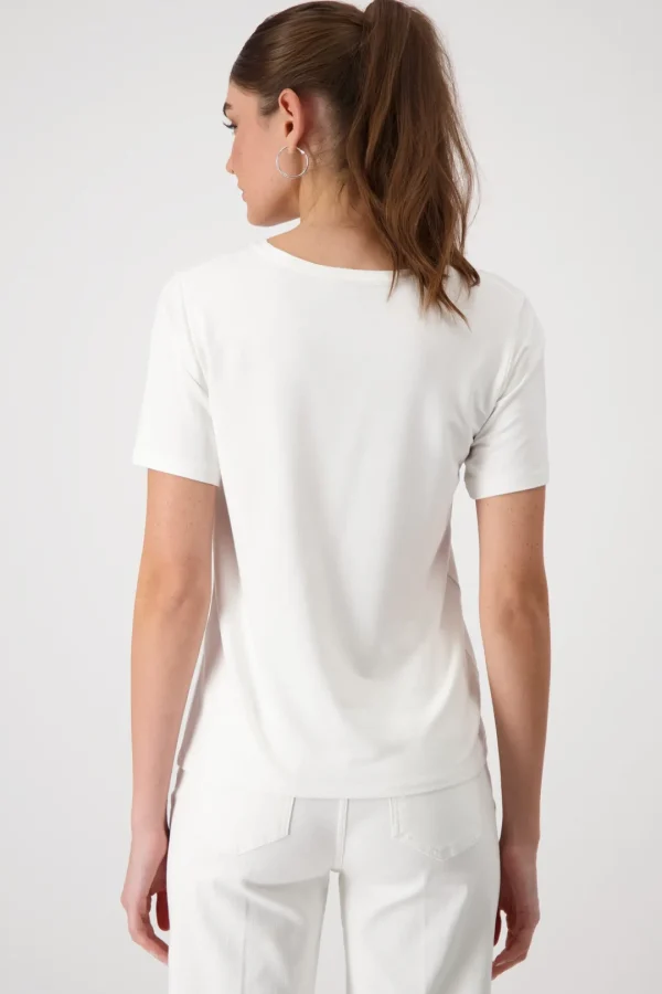 MONARI White T-shirt With Design