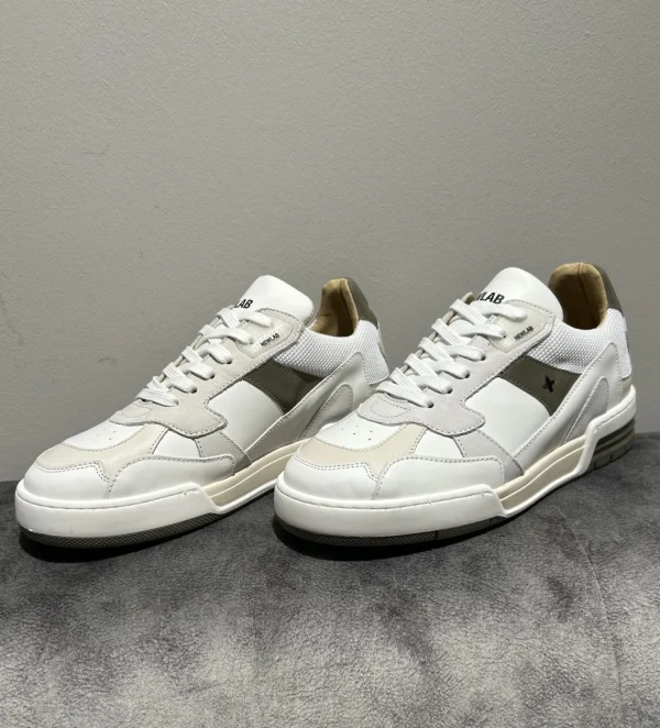 NEWLAB White & Green Trainers