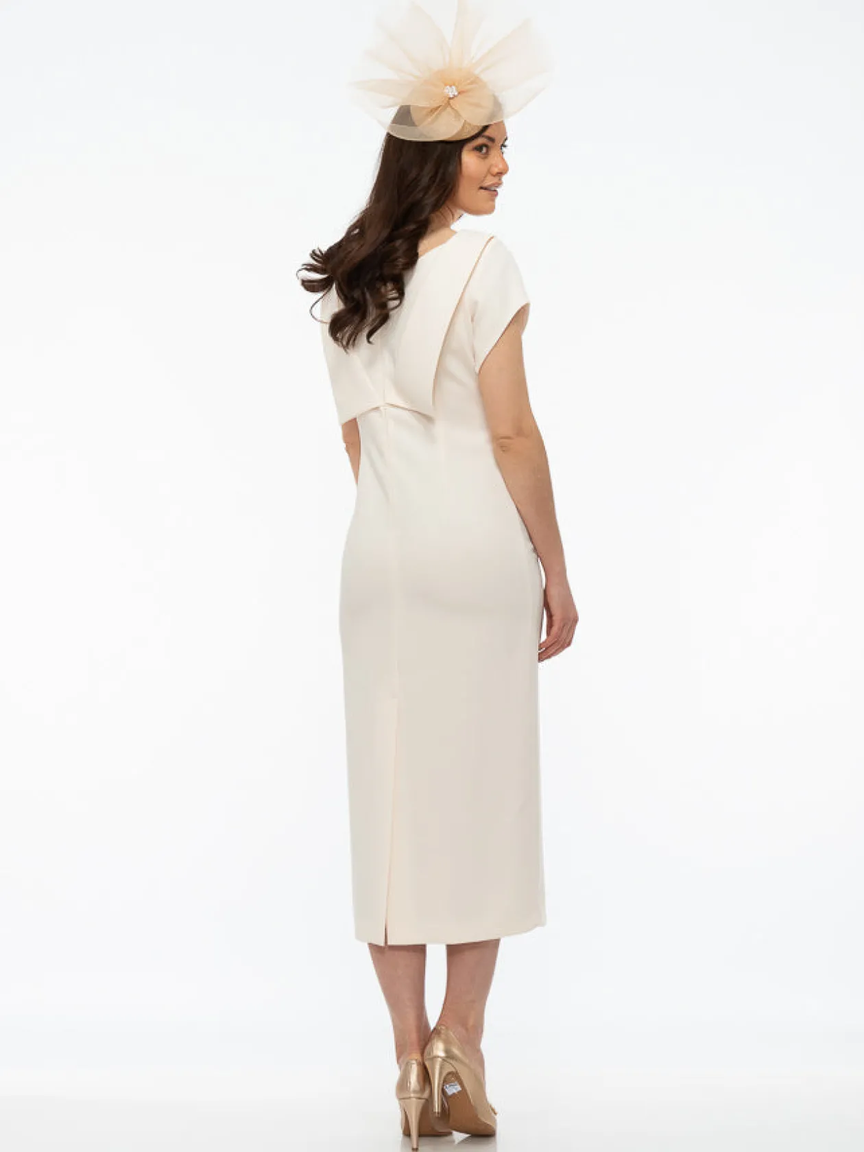 paola_nude_dress_with_dia_1.webp Paola Nude Dress With Diamante Buckle Detail
