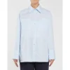 PENNY BLACK White & Blue Striped Shirt