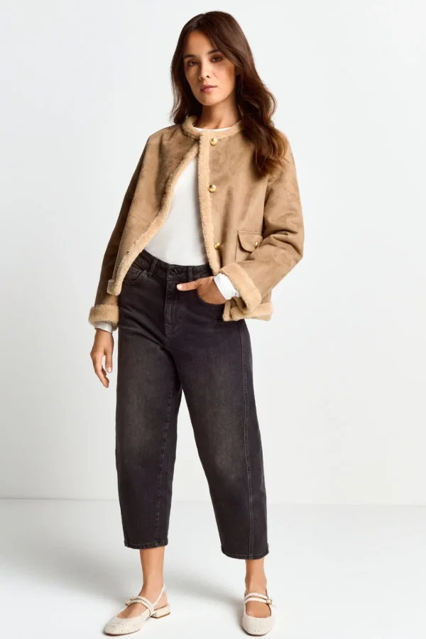 R&R Brown Teddy Jacket