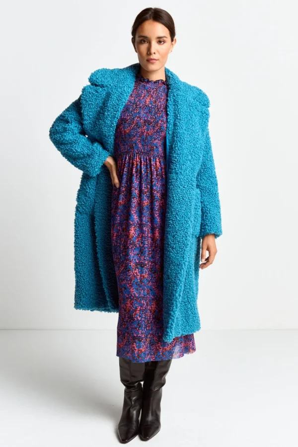 R&R Sapphire Blue Teddy Coat