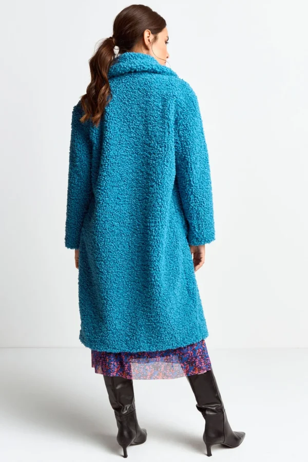 R&R Sapphire Blue Teddy Coat